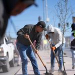 Realizan jornada de reforestación en avenida De los Aztecas