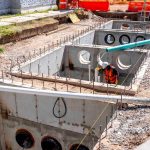 Avanza obra pluvial de JMAS en colonia Olimpia; lluvias prueban su funcionamiento