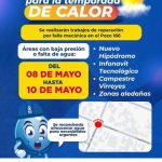 JMAS realiza trabajos de mantenimiento en pozo 166; prevén baja presión de agua