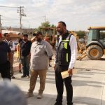 Recorre alcalde obras de pavimentación realizadas con programa de SUMA.