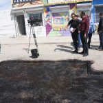 Supervisa alcalde acciones de bacheo en el sur oriente.