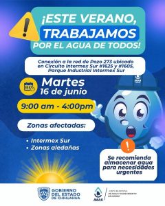 anuncia suspen temporal agua 16jun