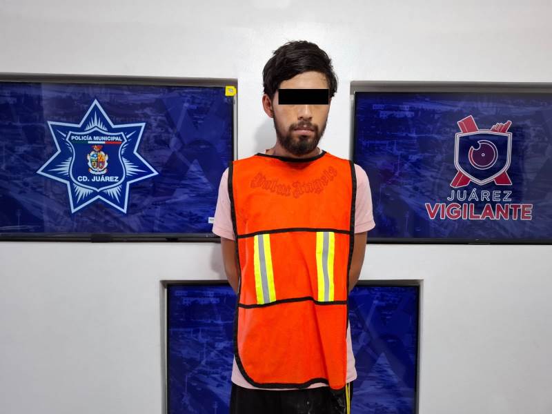 detenido con cristal