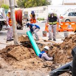 JMAS repara dos hundimientos provocados por las lluvias en Ciudad Juárez