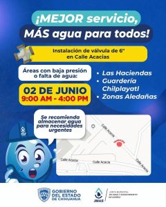 jmas-suspencion agua por valvula en acacias