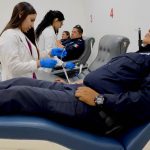 Participan policías municipales en jornada de donación de sangre