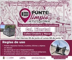 punto limpio en la libertad