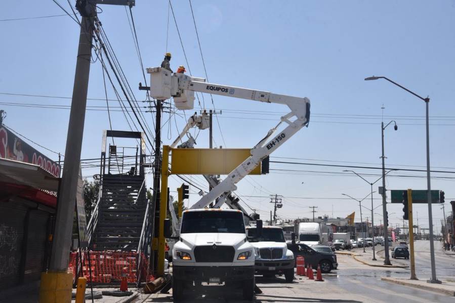 retiran cableado por puente
