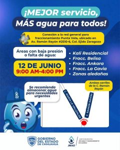 suspe agua por conex punta vela