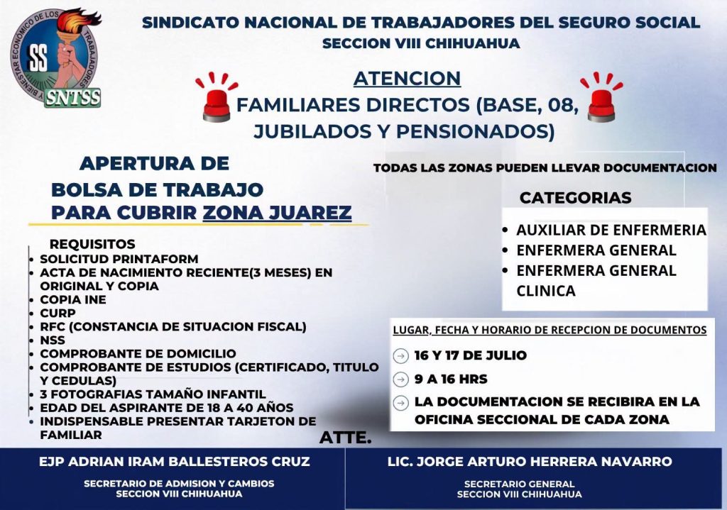 bolsa de trabajo imss