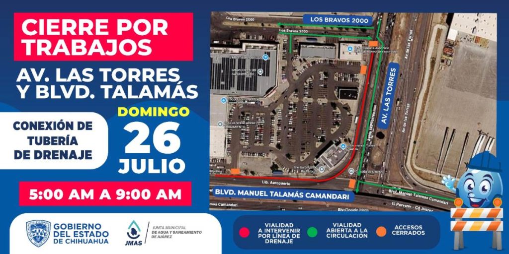 cierre calle por ultimos trabajos