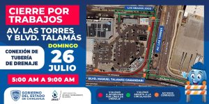 cierre calle por ultimos trabajos