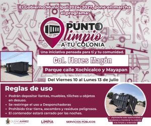 cotinua punto limpio rotativo en col