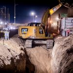 Refuerza JMAS trabajos para reparación de hundimiento.