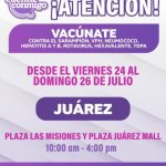 Invitan a jornada de vacunación desde este viernes 24 al 26 de julio