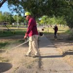 Realizan mantenimiento en el parque Bosques de Waterfill