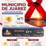 Pronostican máxima de 33 grados y posibilidad de lluvia para este lunes