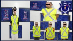 asaltantes detenidos cocn droga
