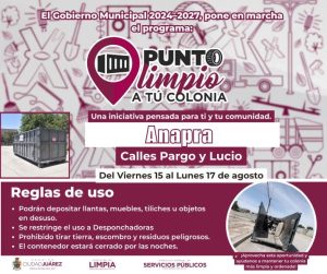 continuan puntos limpios en col