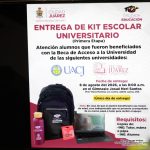 Entregarán kits escolares a beneficiarios de la Beca de Acceso a la Universidad