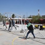 Inician construcción de domo en primaria Carmen Serdán