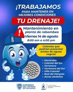 instalaran rebombeo drenaje
