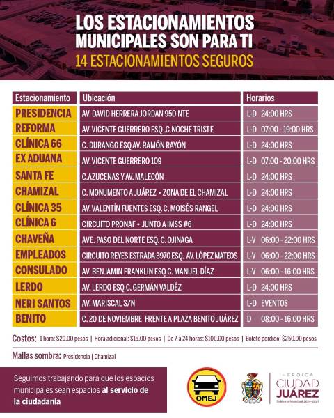 invitan usar estac publicos