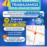 JMAS realizará reemplazo de válvula y suspenderá servicio de agua en sector de Plutarco Elías Calles