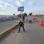 Refuerzan limpieza en acceso a Juárez tras lluvias