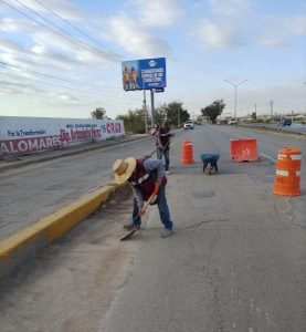limpian entrada a la ciudad