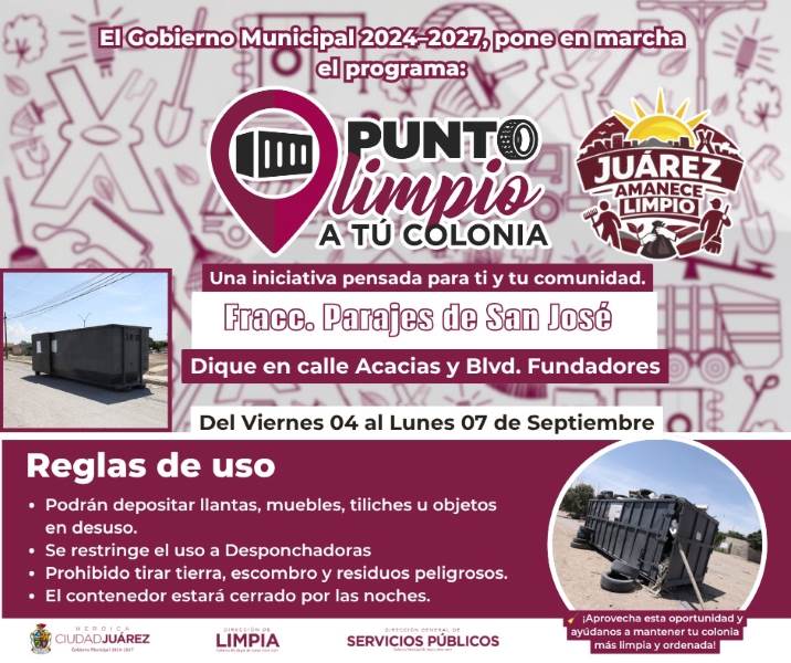 siguen operando puntos limpios