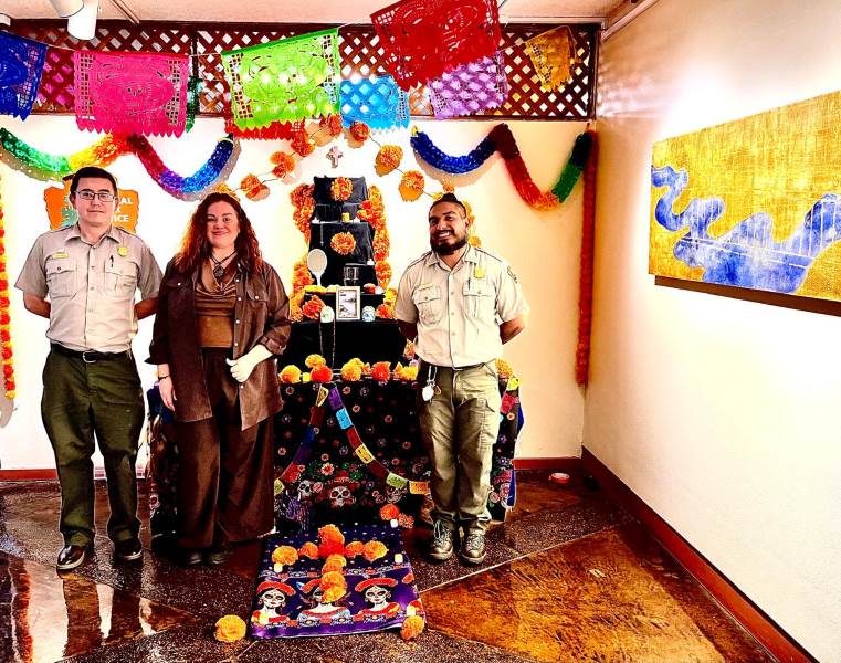 altar de muertos en el paso