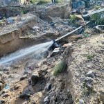 Lluvias provocan daños en tuberías de agua potable en tres colonias de Juárez