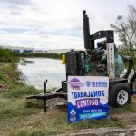 Extrae JMAS 7 millones de litros de agua del dique junto a Gardeno