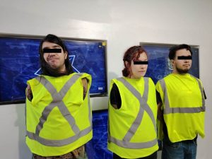 polleros detenidos con droga